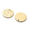 PVD Vacuum Plating 304 Stainless Steel Charms STAS-R130-45G-2