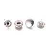 304 Stainless Steel Snap Buttons STAS-WH0014-06C-1