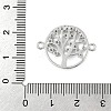 Brass Micro Pave Grade AAA Cubic Zirconia Links ZIRC-G090-95P-NR-3