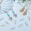 40Pcs 2 Colors Brass Earring Hooks KK-BBC0021-72-4
