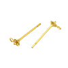304 Stainless Steel Stud Earring Findings STAS-P370-02B-G-2