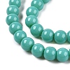 Opaque Solid Color Glass Beads Strands GLAA-T032-P8mm-12A-4