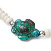 Sea Turtles and Starfish Coconut Beads Bracelets BJEW-JB11882-01-4