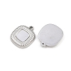304 Stainless Steel Pendant Cabochon Settings STAS-L303-34P-2