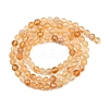 Natural Citrine(Heated) Beads Strands G-G155-B03-02A-8