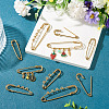 6 Styles 304 Stainless Steel Safety Pins Brooch Findings STAS-TA0006-12G-7