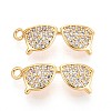 Brass Micro Pave Cubic Zirconia Pendants LS-KK-N263-87G-1