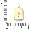 Brass Micro Pave Cubic Zirconia Pendants LS-KK-H255-07G-04-3