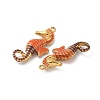 304 Stainless Steel Enamel Pendants STAS-I351-22G-08-2