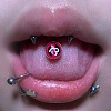 Titanium Steel Tongue Rings WG8D8C3-05-1