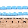 Opaque Solid Color Imitation Jade Glass Beads Strands EGLA-A037-P6x8mm-D03-4