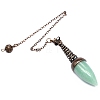 Natural Green Aventurine Dowsing Pendulum Big Pendants PW-WGFD073-04-1