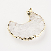 Natural Quartz Crystal Pendants G-G737-26-2