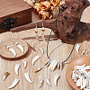 60Pcs 2 Styles Opaque Acrylic Pendants OACR-SP0002-34-4