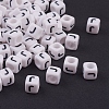 Acrylic Horizontal Hole Letter Beads OACR-YW0002-08J-1