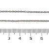 Ion Plating(IP) 304 Stainless Steel Cable Chain Necklace for Men Women STAS-G299-04M-4