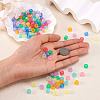 450Pcs 9 Colors Transparent & Luminous Plastic Beads KY-TA0001-35-7