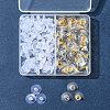 Brass Bullet Clutch Bullet Clutch Earring Backs with Pad KK-FS0001-43-6