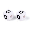 Opaque Acrylic European Large Hole Beads SACR-N020-01B-01-3