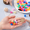 80Pcs 8 Colors Acrylic European Beads MACR-MP0001-01-4