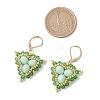 Glass Seed Beads Dangle Earrings EJEW-MZ00331-5