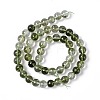 K9 Glass Imitation Green Lodolite Quartz/Garden Quartz Beads Strand GLAA-G086-02A-3