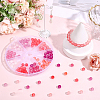 125Pcs 5 Colors Resin UV Reactive Beads RESI-PA0001-33B-4