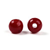 Opaque Solid Color Glass Beads X1-GLAA-N007-4mm-A07-2
