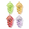 Electroplate Transparent Acrylic Pendants OACR-I014-26-1