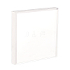 Square Transparent Acrylic Display Base DJEW-WH0034-50C-1