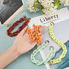 4Pcs 4 Colors Acrylic Cable Chains Bag Strap FIND-PH0001-31-3