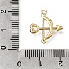 Brass Micro Pave Clear Cubic Zirconia Pendants KK-A302-06G-3