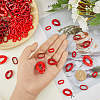 SUPERFINDINGS 240Pcs 4 Style Acrylic Linking Rings OACR-FH0001-034-3