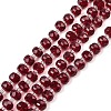 Transparent Glass Beads Strands GLAA-P076-01A-04-1