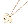 Mother's Day 304 Stainless Steel Pendant Necklace NJEW-TA00194-02-2