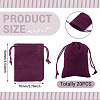 20Pcs Rectangle Velvet Drawstring Pouches TP-TA0001-04E-4