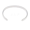 304 Stainless Steel Open Cuff Plain Bangles BJEW-H591-01P-01-3