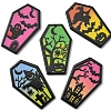 5Pcs 5 Colors Halloween Acrylic Pendants OACR-FS0001-65-3