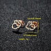 201 Stainless Steel Stud Earrings FS-WGB18B1-11-1