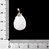 Natural Mixed Gemstone Faceted Teardrop Pendants KK-D021-03G-4