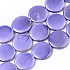 Spray Painted Natural Freshwater Shell Beads Strands SHEL-S276-67B-01-1