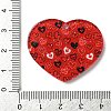 Valentine's Day Printed Transparent Acrylic Pendants OACR-S045-04A-3