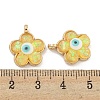 Translucent Evil Eye Resin Pendants KK-M219-22G-06-3