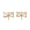 Brass Micro Pave Cubic Zirconia Charms KK-B142-09G-01-1