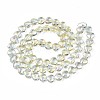 Electroplate Glass Beads Strands X-EGLA-S188-14-B02-2