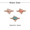 Zinc Alloy Enamel Links connectors ENAM-CJ0001-19-3