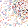 960Pcs 12 Style Spray Painted Acrylic Beads MACR-NB0001-20-1