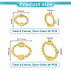 80Pcs 4 Colors Brass Bead Frames FIND-PH0021-29-2
