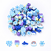 35Pcs 5 Styles Handmade Polymer Clay Beads CLAY-YW0002-10-1