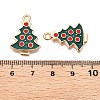 Christmas Theme Alloy Enamel Pendants ENAM-T020-10G-3